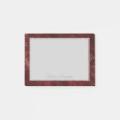 Velvety Henna Damask | Crimson Red Grunge Baroque Post-it® Notes (Voorkant)