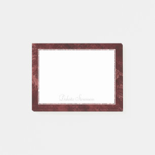 Velvety Henna Damask Crimson Red Grunge Baroque Post-it® Notes