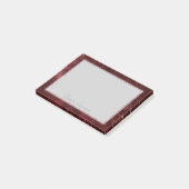 Velvety Henna Damask | Crimson Red Grunge Baroque Post-it® Notes (Schuin)