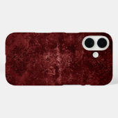 Velvety Henna Damask | Rode noodlijdende grunge Case-Mate iPhone Case (Achterkant (horizontaal))