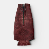 Velvety Henna Damask | Rode noodlijdende grunge Flesjeskoeler (Achterkant)