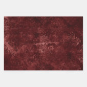 Velvety Henna Damask | Rode noodlijdende grunge Inpakpapier Vel (Voorkant 2)