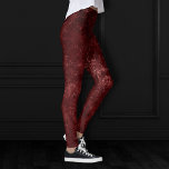 Velvety Henna Damask | Rode noodlijdende grunge Leggings<br><div class="desc">90s Grunge, helemaal volwassen! Edgy en dramatische gothic-geïnspireerde donkerfluweelachtige barokke damast in diep rijk getint palet creëer een weelderige verpletterde fluwelen textuur. Van het luxueuze en verfijnde "Moody Jewel Tones" collectie, voegt dit nieuwe moderne moderne, hedendaagse gemengde medium unisex (maar vrouwelijk) abstracte effect een perfecte pop van een donkere, gedempte,...</div>