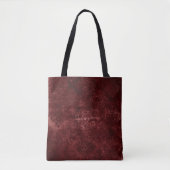 Velvety Henna Damask | Rode noodlijdende grunge Tote Bag (Voorkant)