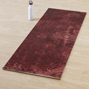 Velvety Henna Damask   Rode noodlijdende grunge Yogamat
