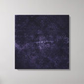 Velvety Midnight Damask | Indigo Paarse Grunge Canvas Afdruk (Voorkant)