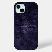 Velvety Midnight Damask | Indigo Paarse Grunge Case-Mate iPhone Case (Achterkant)