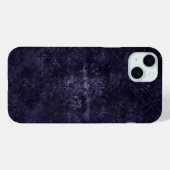 Velvety Midnight Damask | Indigo Paarse Grunge Case-Mate iPhone Case (Achterkant (horizontaal))