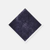 Velvety Midnight Damask | Indigo Paarse Grunge Servet (Hoek)