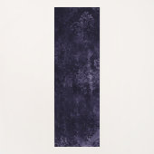 Velvety Midnight Damask | Indigo Paarse Grunge Yogamat (Voorkant)