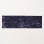 Velvety Midnight Damask | Indigo Paarse Grunge Yogamat (Voorkant (horizontaal))