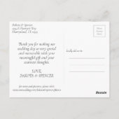 Velvety Onyx Damask | Black Vampy Grunge Aangepast Briefkaart (Achterkant)