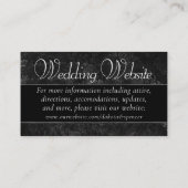 Velvety Onyx Damask | Website van Black Grunge Bar Informatiekaartje (Achterkant)