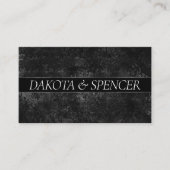 Velvety Onyx Damask | Website van Black Grunge Bar Informatiekaartje (Voorkant)