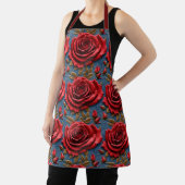 Velvety Red Roses  Schort (Insitu)