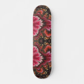 Velvety Soft roze Floral Kijk Fractal Abstract Persoonlijk Skateboard (Voorkant)