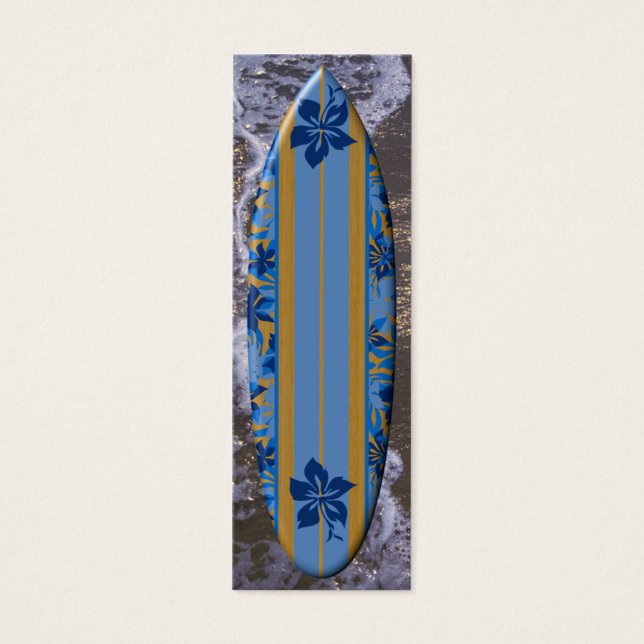Velzyland Surfboard Bladwijzer Mini Visitekaartjes (Voorkant)
