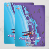 Vembanadmeer, India reisposter (Voorkant / Achterkant)