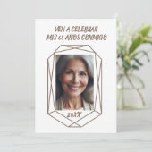 Ven A Celebrar mis 68 Años Fiesta de Cumpleaños Kaart (Staand voorkant)