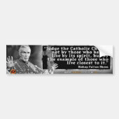 Ven Fulton Sheen "Judging the Church" Bumpersticker (Voorkant)