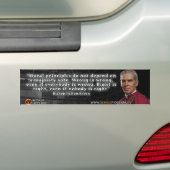 Ven Fulton Sheen "Morality"-Bumpersticker Bumpersticker (Op auto)