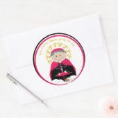 Ven. Fulton Sheen Ronde Sticker (Envelop)