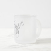 Venado geométrico matglas koffiemok (Voorkant rechts)