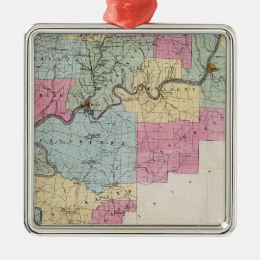 Venango Co., Pa Metalen Ornament (Voorkant)