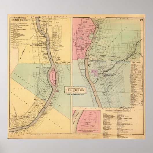 Venango County Pennsylvania, Creek Crawford Poster (Voorkant)