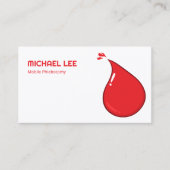 Venapunctie flebotomie visitekaartje (Voorkant)