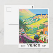 Vence France vintage Briefkaart (Voorkant / Achterkant)