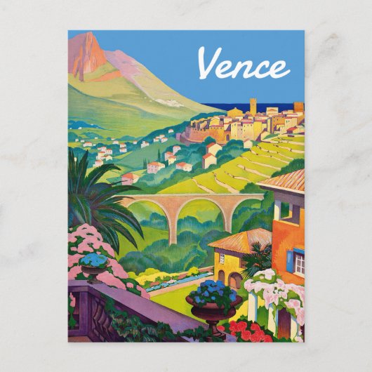 Vence, Franse Rivièra, Frankrijk, Briefkaart (Voorkant)