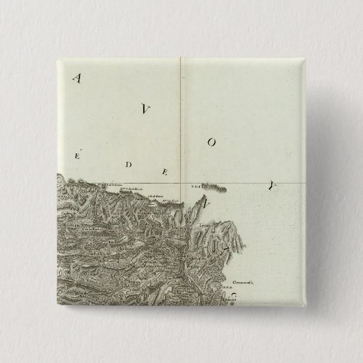 Vence Vierkante Button 5,1 Cm (Voorkant)
