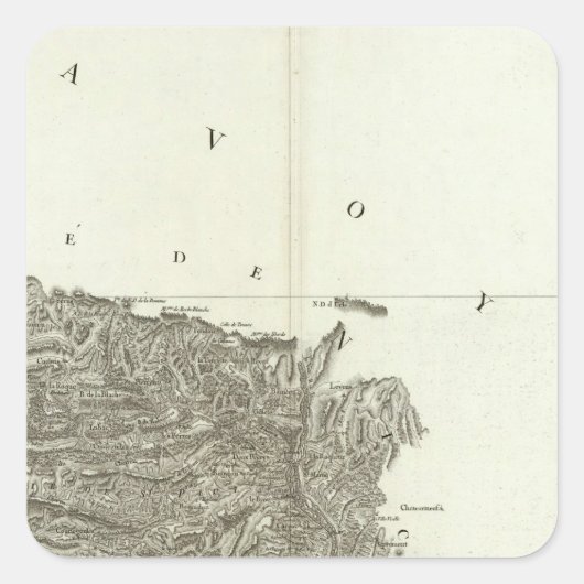 Vence Vierkante Sticker (Voorkant)