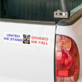 vendetta america masker, VERENIGD WE STAND, VERDEE Bumpersticker (Op Truck)