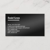 Vending Black Aangepaste QR Visitekaartje (Achterkant)