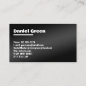 Vending Black Visitekaartje (Achterkant)