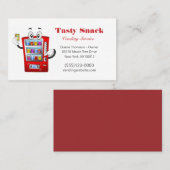 Vending Machine Service Business van Snack Vendor Visitekaartje (Voorkant / Achterkant)