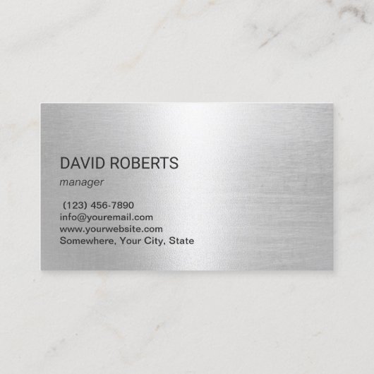 Vending Machines Service Modern Black Metal Visitekaartje (Achterkant)