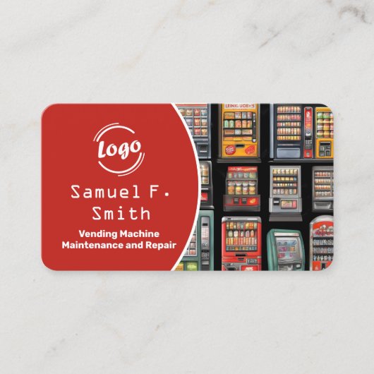 Vending Maintenance Visitekaartje (Voorkant)