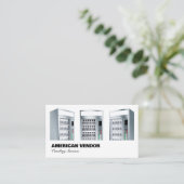 Vending Service Vendor Food Snack Visitekaartje (Staand voorkant)