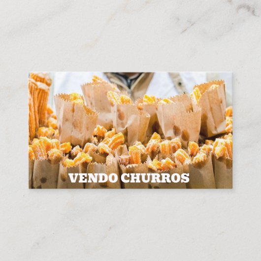 Vendo churros visitekaartje (Voorkant)