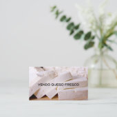 Vendo queso fresco visitekaartje (Staand voorkant)