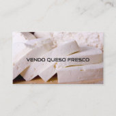 Vendo queso fresco visitekaartje (Voorkant)