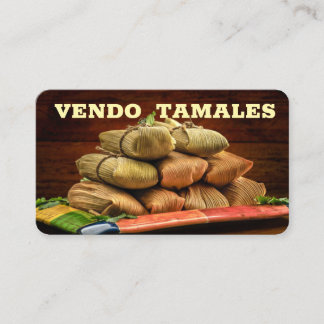 Vendo tamales-Visitekaartje Visitekaartje