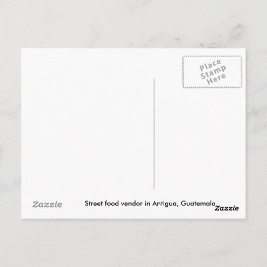 Vendor Postcard Briefkaart (Achterkant)