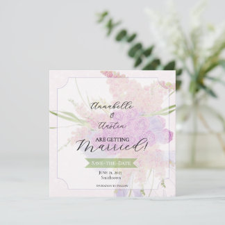 Vendretti Blau Doorzichtige Strik en Boeket op Roz Save The Date