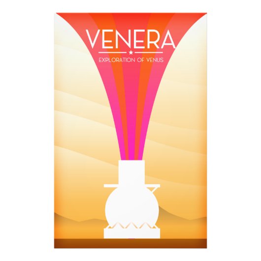 Venera Exploratie van Venus Foto Afdruk (Voorkant)