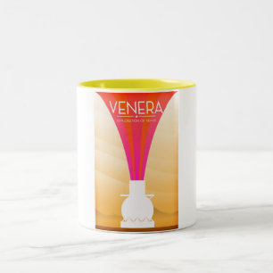 Venera Exploratie van Venus Tweekleurige Koffiemok