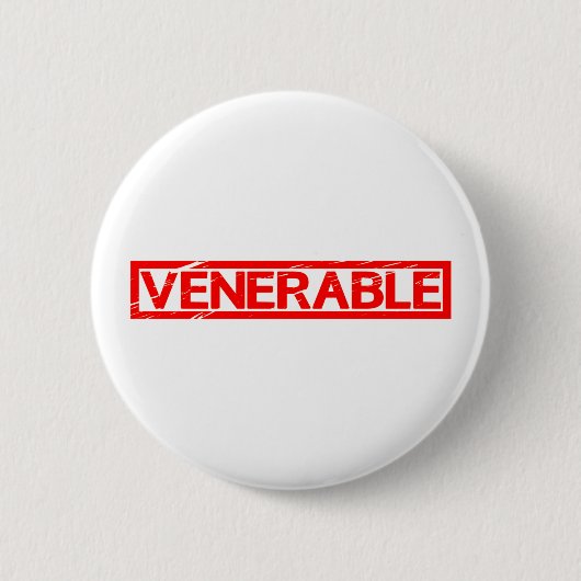 Venerable Stamp Ronde Button 5,7 Cm (Voorkant)
